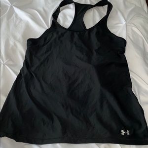 Black work out top